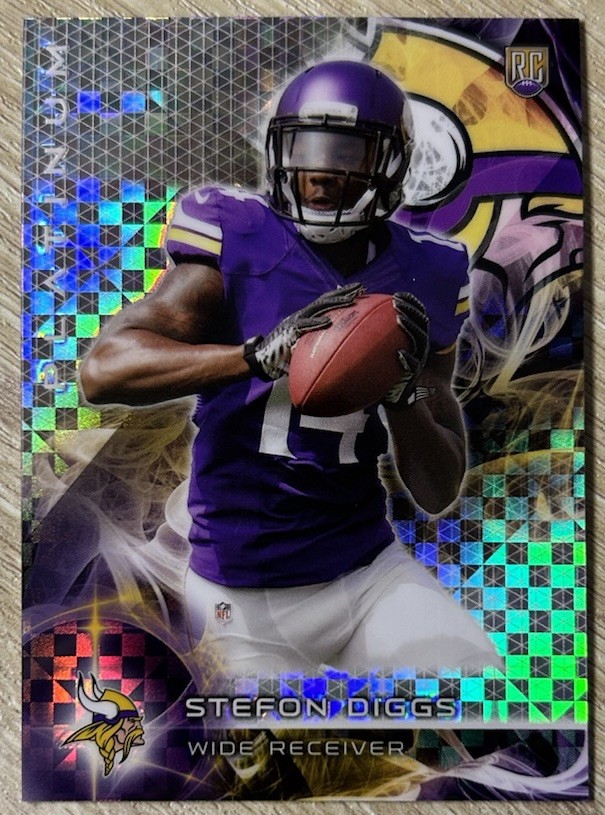 2015 Topps Platinum Stefon Diggs Rookie Xfractor #141