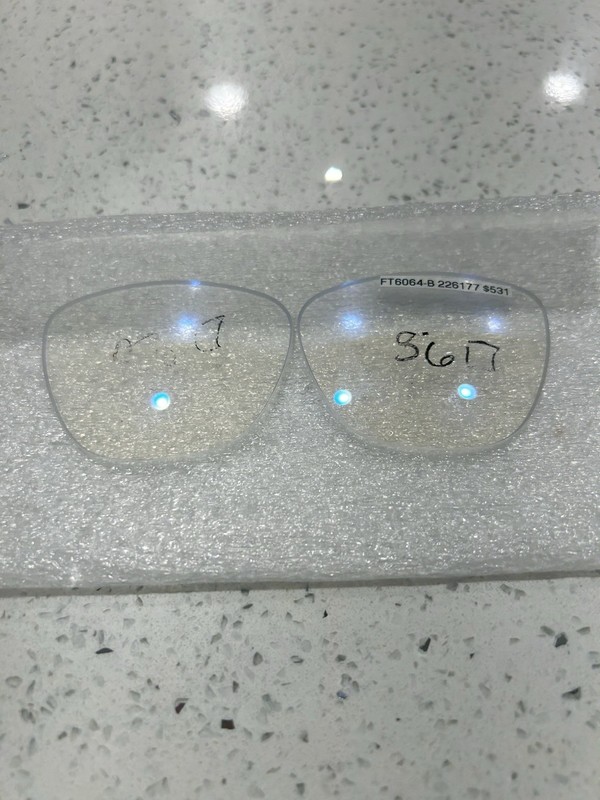Authentic Tom Ford Ft6064-B Blue Light Blocking Replacement Lenses 56mm