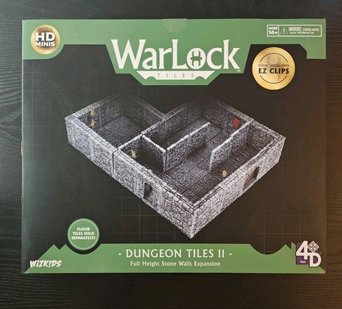Azulejos Brujo Azulejos Mazmorra Altura Completa Paredes de Piedra Expansión Wizkids Nuevo en Caja - Imagen 1 de 2