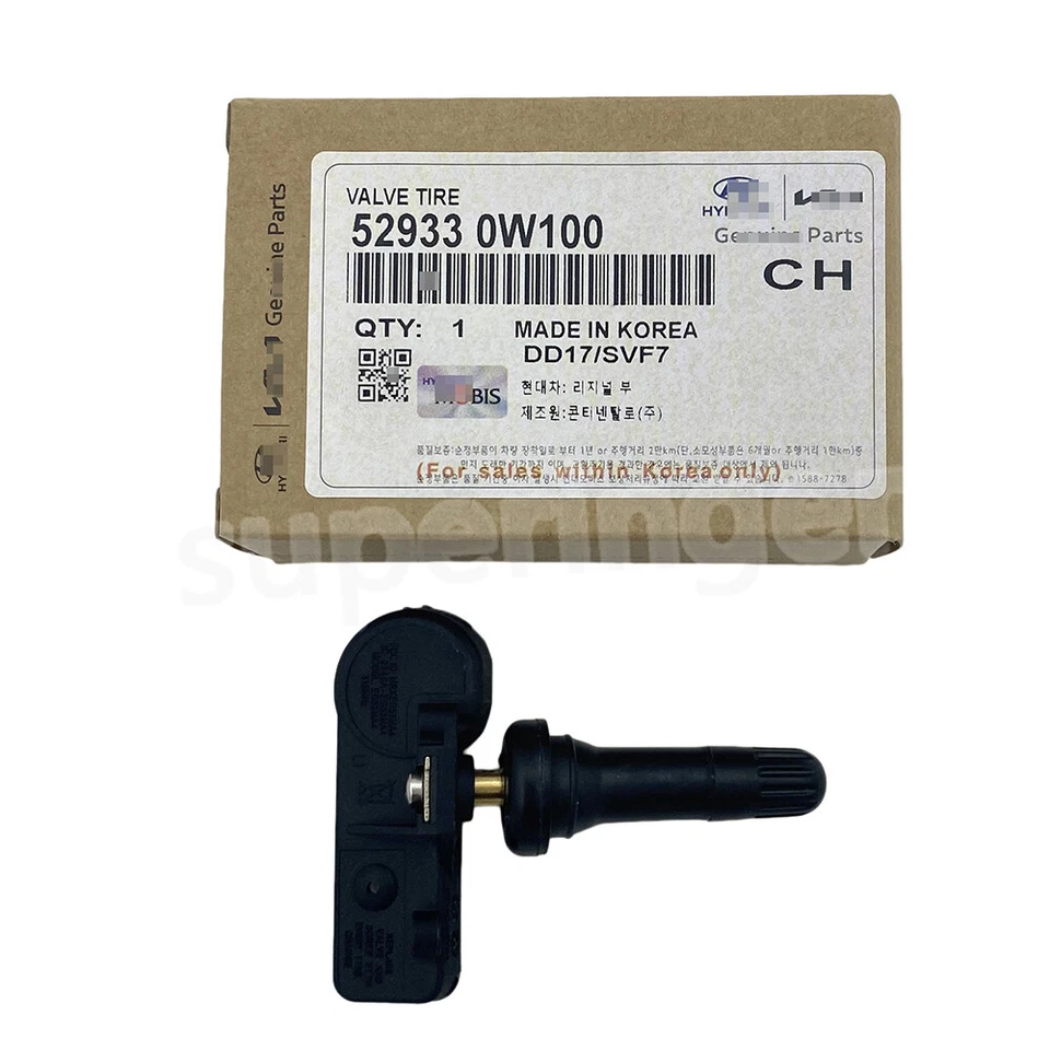 4 Pieces Car Tire Pressure Sensor TPMS 52933-0W100 for 2010-12 Hyundai Santa Fe - Image 3 of 4