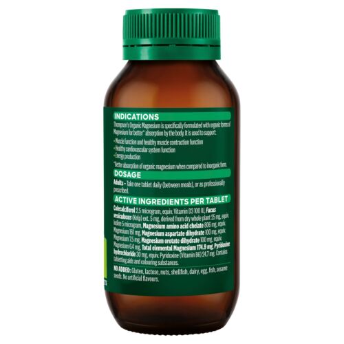 Thompson's Organic Magnesium 120 Tabletten - Bild 3 von 3