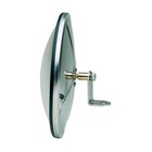 Clamp on Spot Mirror HD 8 1/2" round full bubble convex SS CL085BB