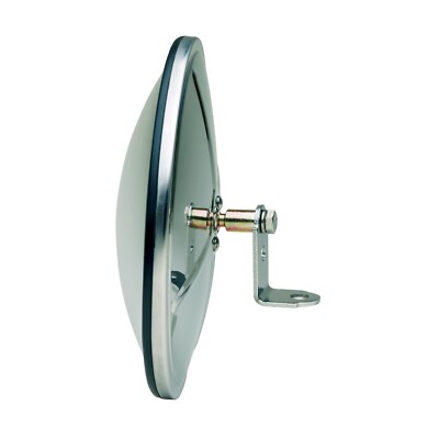 Clamp on Spot Mirror HD 8 1/2'' round full bubble convex SS CL085BB