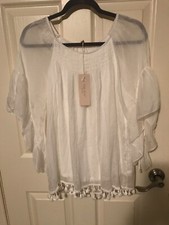 NWT women silk blouses size medium Made in Italy
