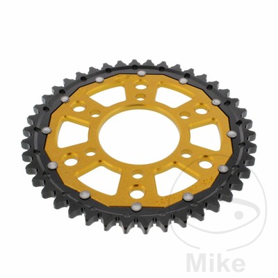 CORONA DUAL 42 DENTI PASSO 530 ORO ZF PER SUZUKI 750 GSX ES 1983-1986