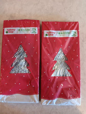 Holiday Time Christmas Tree Tinsel Icicles 1000 Strands,18"long, Silver LOT Of 2