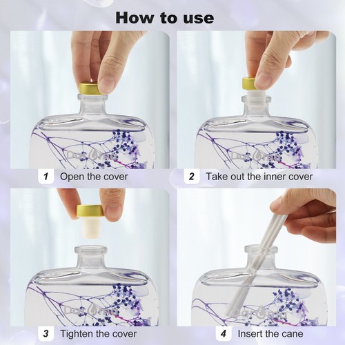 Reed Diffuser Set with Sticks, Daroma Dry Flower Aromatherapy for Home & Office. - 第 40/50 張圖片