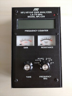 MFJ-259 HF/VHF SWR ANALIZER with RF Resistance Meter and MFJ-259 HF/VHF SWR ANALIZER with RF Resistance Meter and