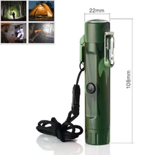 Outdoor Camouflage Pulse Igniter Waterproof Windproof With Compass Flashlight