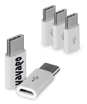 3erSet USB 3.1 Typ-C auf MicroUSB Adapter weiß f Huawei Mate 10 Porsche Design