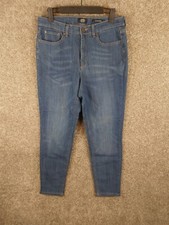 Jones New York Signature Lexington Ankle Jeans Women 10 Blue Straight Leg