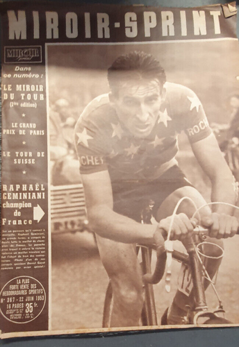 Tour de France Bike Race 1952 Geminiani Vtg French ... - eBay