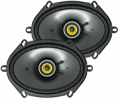 Kicker CSC684, CS Series 6x8'' 2 Way Coaxial Car Speakers  (46CSC684)