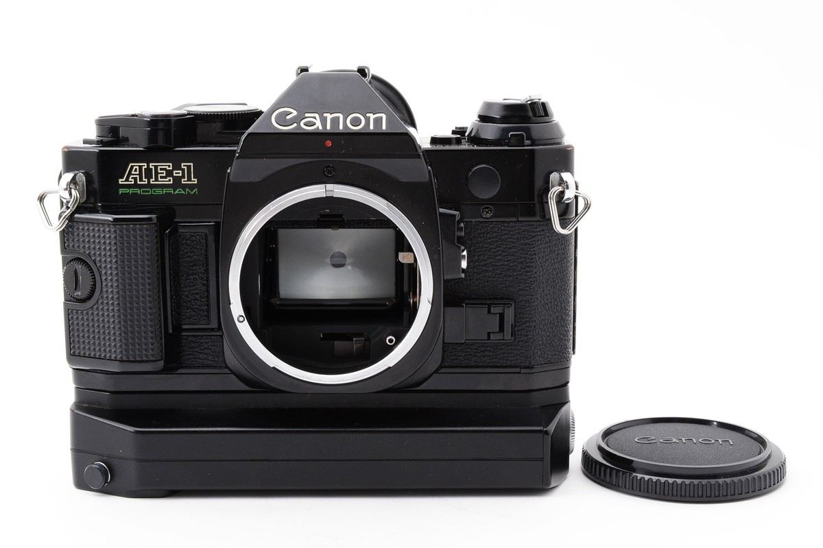 フィルムカメラ Canon AE-1 PROGRAM POWER WINDER A2 SoCal Cameras | Canon AE-1 Program + A2 Power Winder The