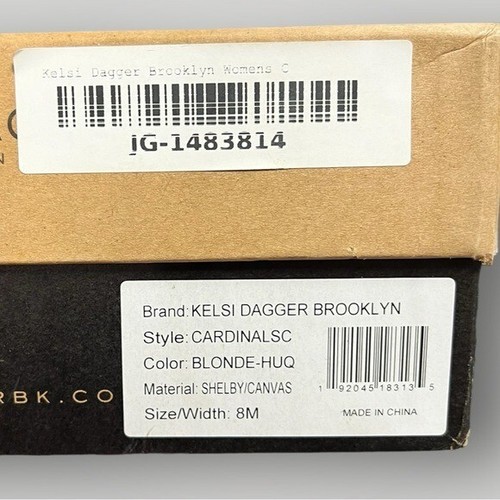 🌻NUEVO con caja Daga Kelsi Brooklyn Rubia Cardenal Tacón Alto Punta abierta Talla 8 - Imagen 16 de 16