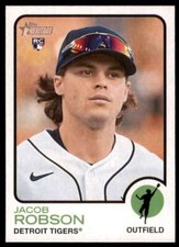 2022 Topps Heritage High Number #588 Jacob Robson NM-MT RC Rookie Tiger ID:60428