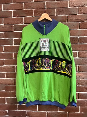 Vintage 80s Adidas Take Off Video Graphic Sweatshirt Crewneck Xl