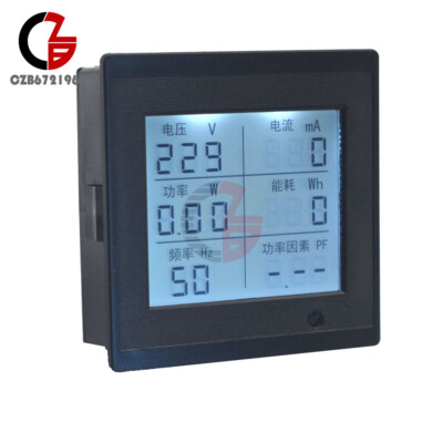 Multifunction LED Digital Volt Meter Power Voltage Monitor Frequency AC80-300V