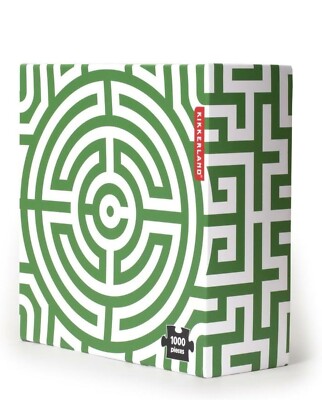 Puzzle Kikkerland 1000 TEILE LABYRINTH, Laberinto Grün 