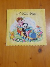 A Train Ride. Yvonne Perrin. Childrens Picture Story Book. c1950's 
