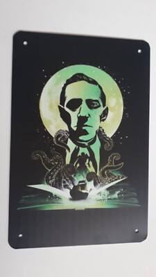 H. P. Lovecraft Blechschild 20x30 cm  MASTER OF COSMIC HORROR