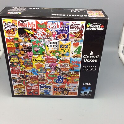 White Mountain Puzzles General Mills Cereal Boxes 1000 Thick Piece Jigsaw Trix