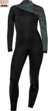 BARE 5mm Elate Full Women's Wetsuit - Grey, Size 08 002491GRY-2008 