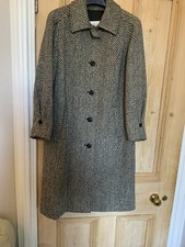 Vintage Used Twice, Eastex Black Mix [90% Wool & 10% Other Fibres], Coat  Uk 14.