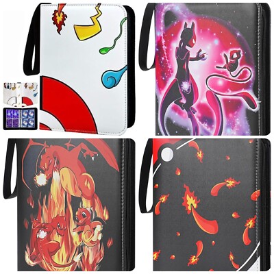 50 Seiten Premium Pocket ZIP Karten Mappe/Ordner Pokemon 400 Karten Album Sammler