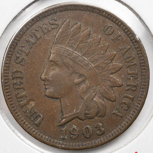 1903 Extremely Fine (XF) Indian Head Penny Cent