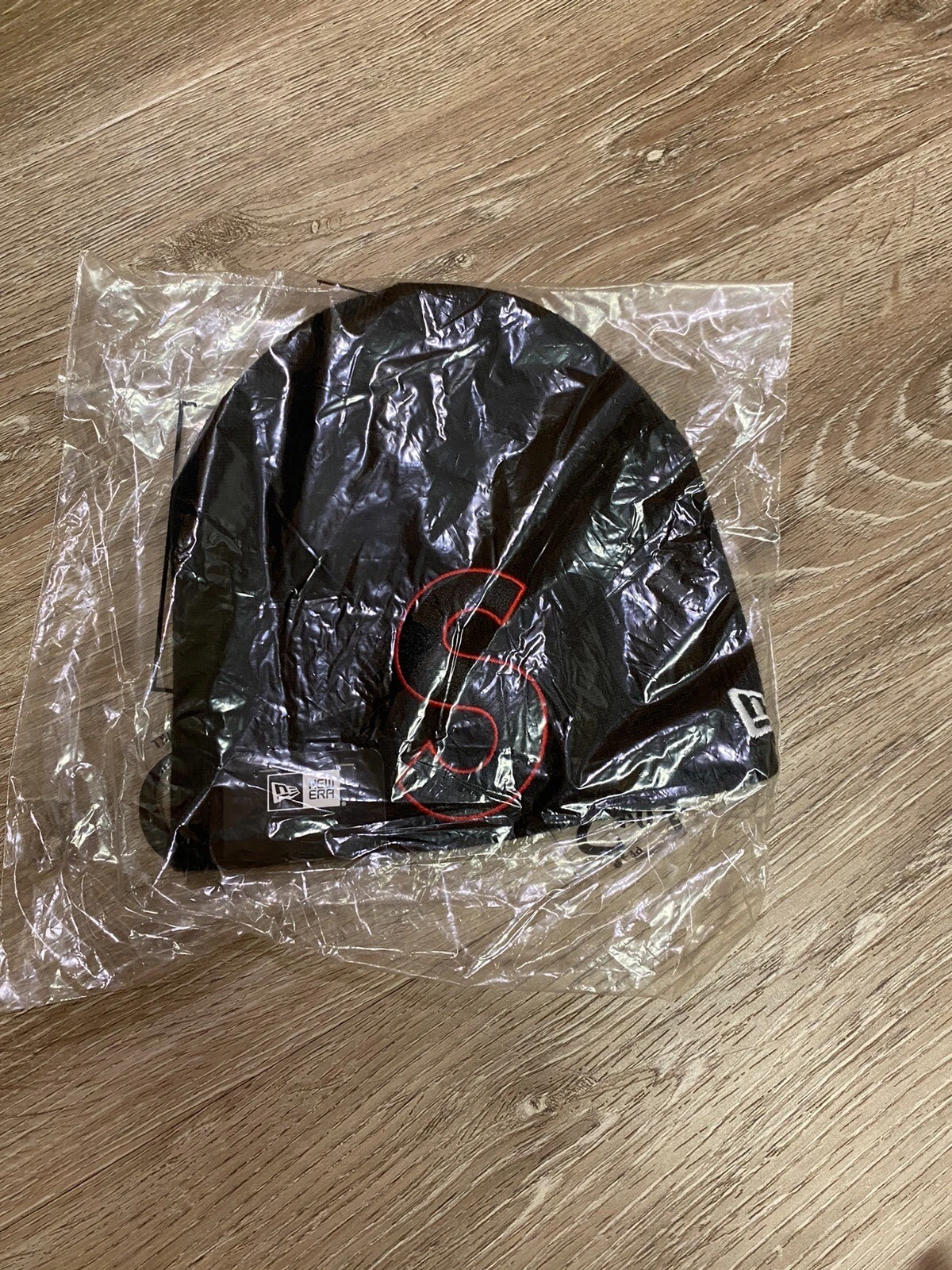 New Supreme / New Era Big S Logo Beanie Black Color SS23BN8