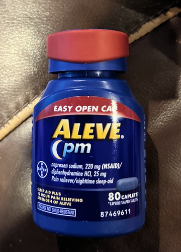 Buy Aleve Pm Easy Open Cap 80 Caplets Naproxen Sodium 220mg Exp 72023 Or Later Online In Senegal 125133946577