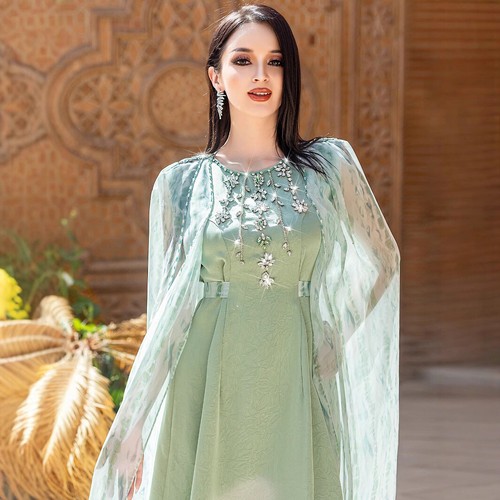 Evening Abaya Women Muslim Long Maxi Dress Turkey Islamic Kaftan Robes Ramadan - Picture 4 of 14