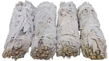Lot of 4 White Sage Smudge Sticks Incense 4 inch Bundle All Natural