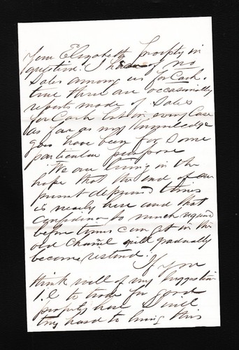 TC Chandler Real Estate Newark NJ 1876 Docketed Signed Letter & Cover 7y - Picture 4 of 6