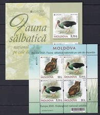 Moldova 2021 CEPT Europa Birds, Cranes, Owls MNH Booklet