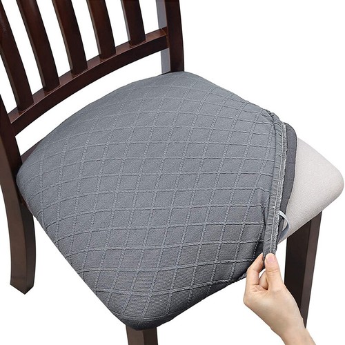Schutzhülle Stuhlbezug Jacquard verdickt einfarbig elastisch Haushalt - Bild 11 von 25