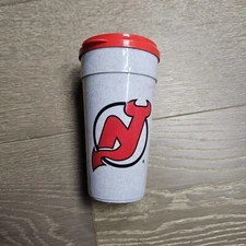 New Jersey Devils Betras Usa Vintage Insulated Coffee Cup Tumbler W/ Cap I5a