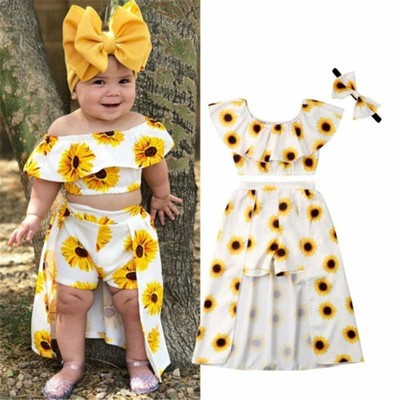 kids sunflower dress