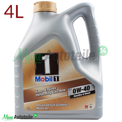 4 Liter MOBIL 1 FS 0W-40 New Life Nachfolger MOTORÖL 4L PREISAKTION 0W40 NEU 