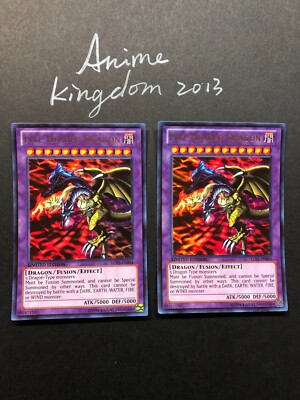 USA Seller Yugioh 2 X Five-Headed Dragon LC03-EN004 Limited Edition UR NM