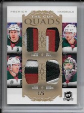 18-19 UD THE CUP QUAD PATCH #C4-MIN PARISE STAAL SUTER DUBNYK 1/5 WILD