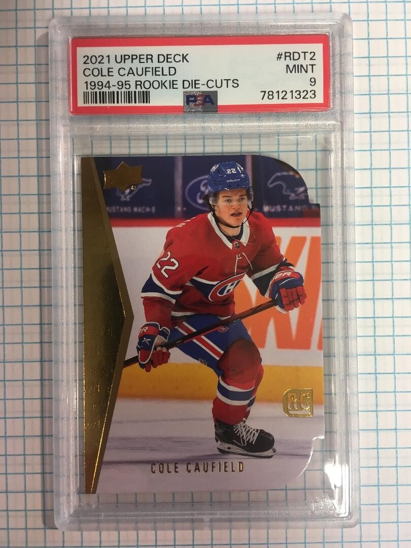 2021-22 Upper Deck hockey 1994-95 rookie die-cut #RDT2 Cole Caufield