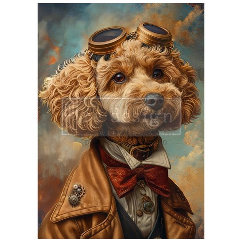 Sniffer de piñón | Rediseño con Prima | Papel decoupage de fibra A1 - Imagen 1 de 5