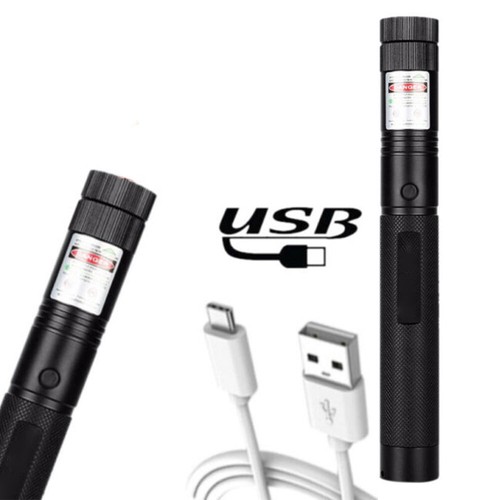 2000Miles Strong Beam Light Green Laser Pointer Pen USB Rechargeable Pocket Lamp - Picture 3 of 5
