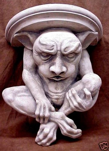 Huge Goblin Gargoyle Shelf Sconce Bracket Wall Decor