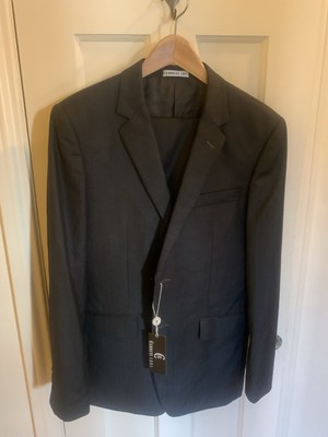 Cerruti 1881 Charcoal Gray Suit 38x32 R New with Tags