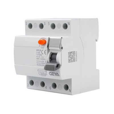 FI FI Sicherungsautomat 63A 30mA 4-Pin RCCB Leitungsschutzschalter 400V