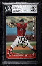 BAS 2004 Grandstand Sarasota Red Sox Jon Lester Authentic Auto ow6