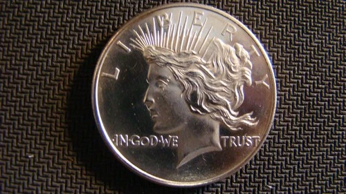 .999 Fine Silver Peace Dollar No Date Silver Round One Troy Ounce